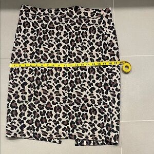 Chic Leopard Print Knit Pencil Skirt bought at Anthropologie.